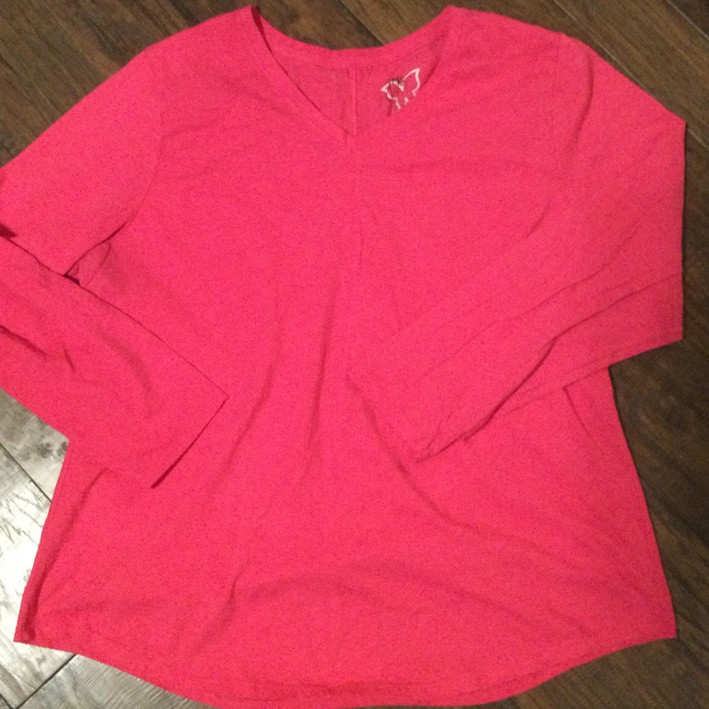 Just My Size 3X pink long sleeve top